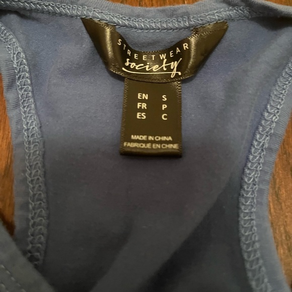 Blue Teal Streetwear society Bodysuit - Picture 2 of 5